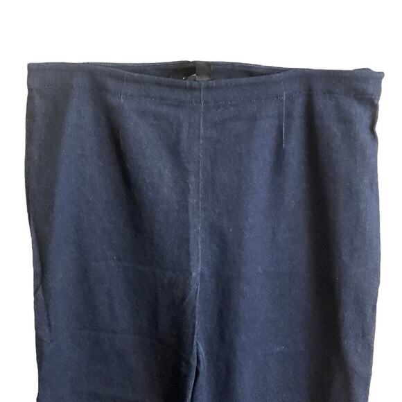 JON by TERI JON Embroidered Dark Blue Wash Jean Size 8 Ankle Pant Stretch-RARE - Picture 7 of 9